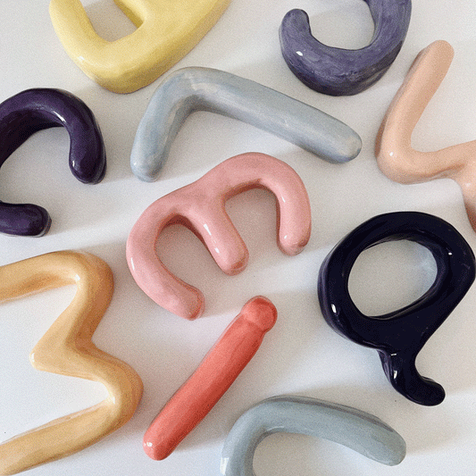 ABC - ceramic letters